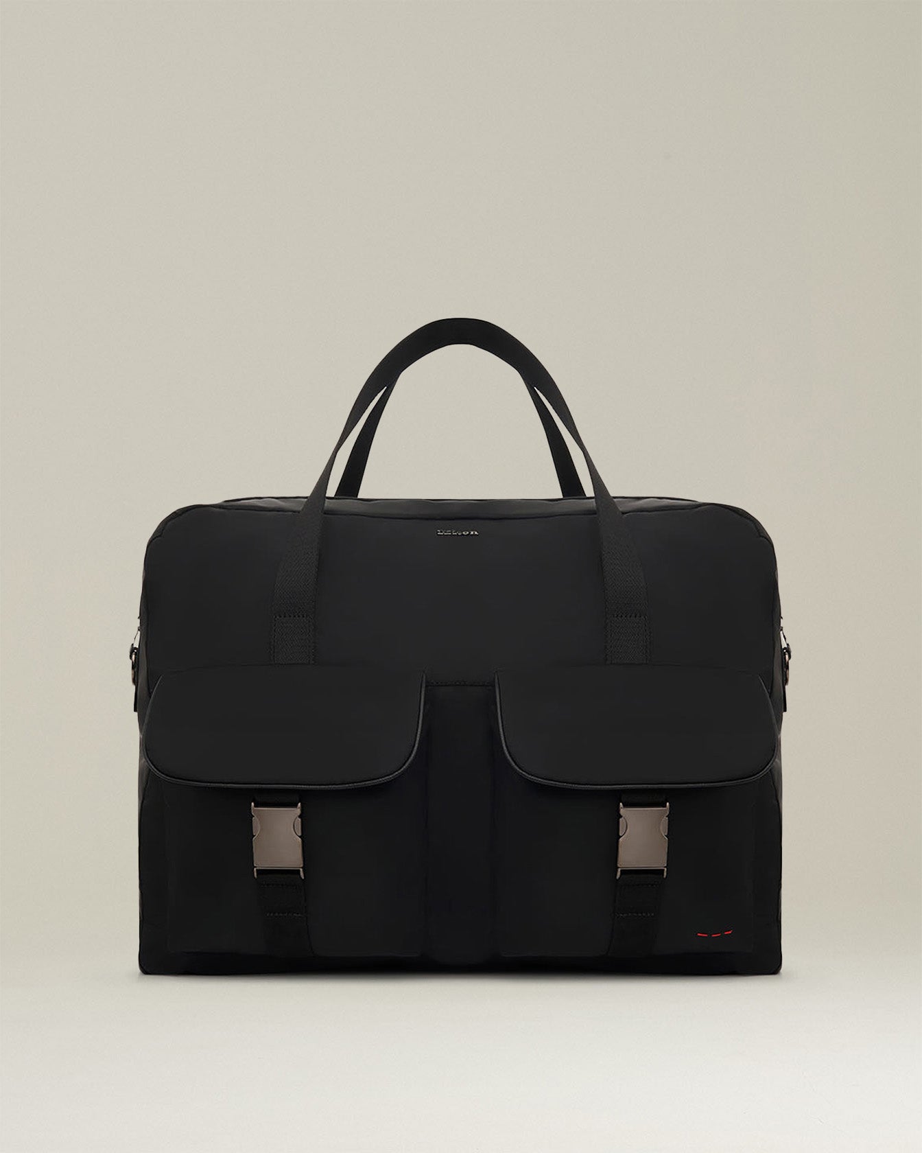 BRIEFCASE WITH LEATHER INSERTS