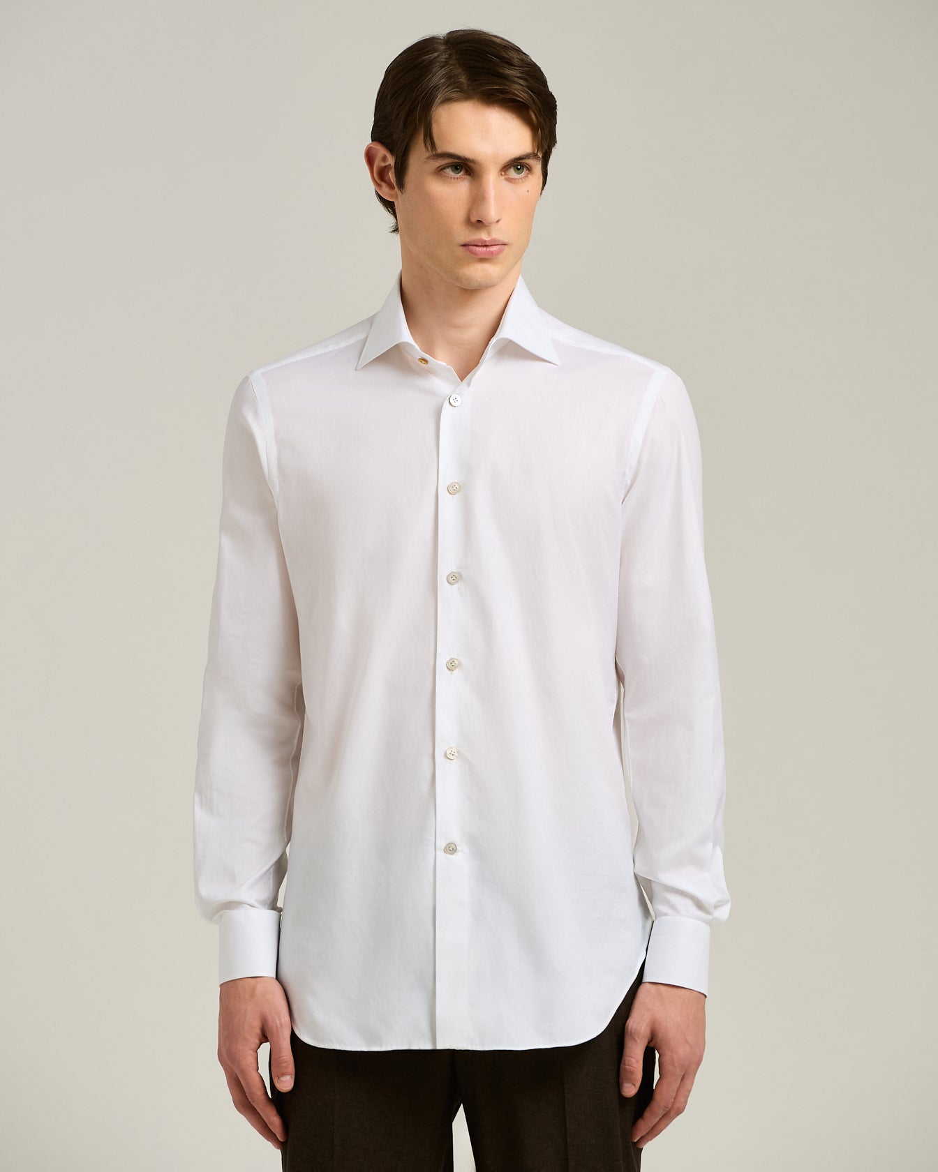 FORMAL' REGULAR FIT SHIRT IN WHITE COTTON