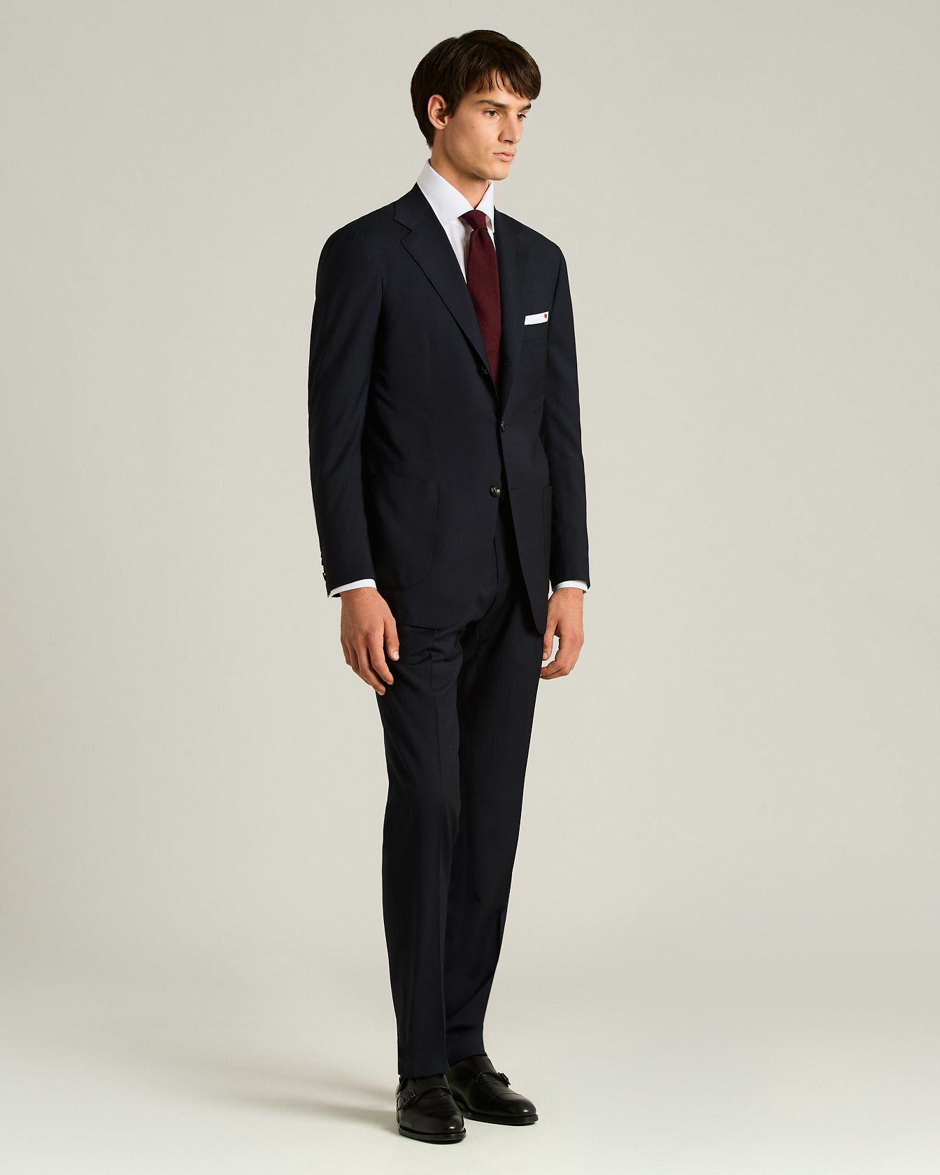 men's burgundy knit micro pattern tie