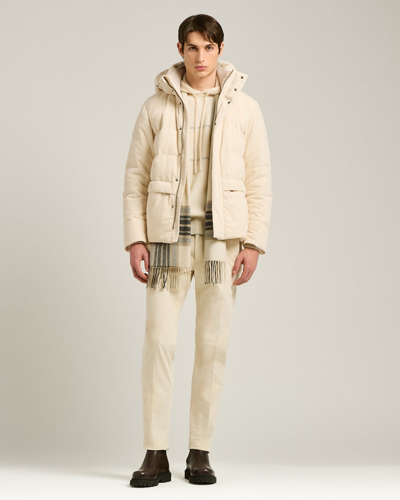 men's brown calfskin chelsea boot leather sole