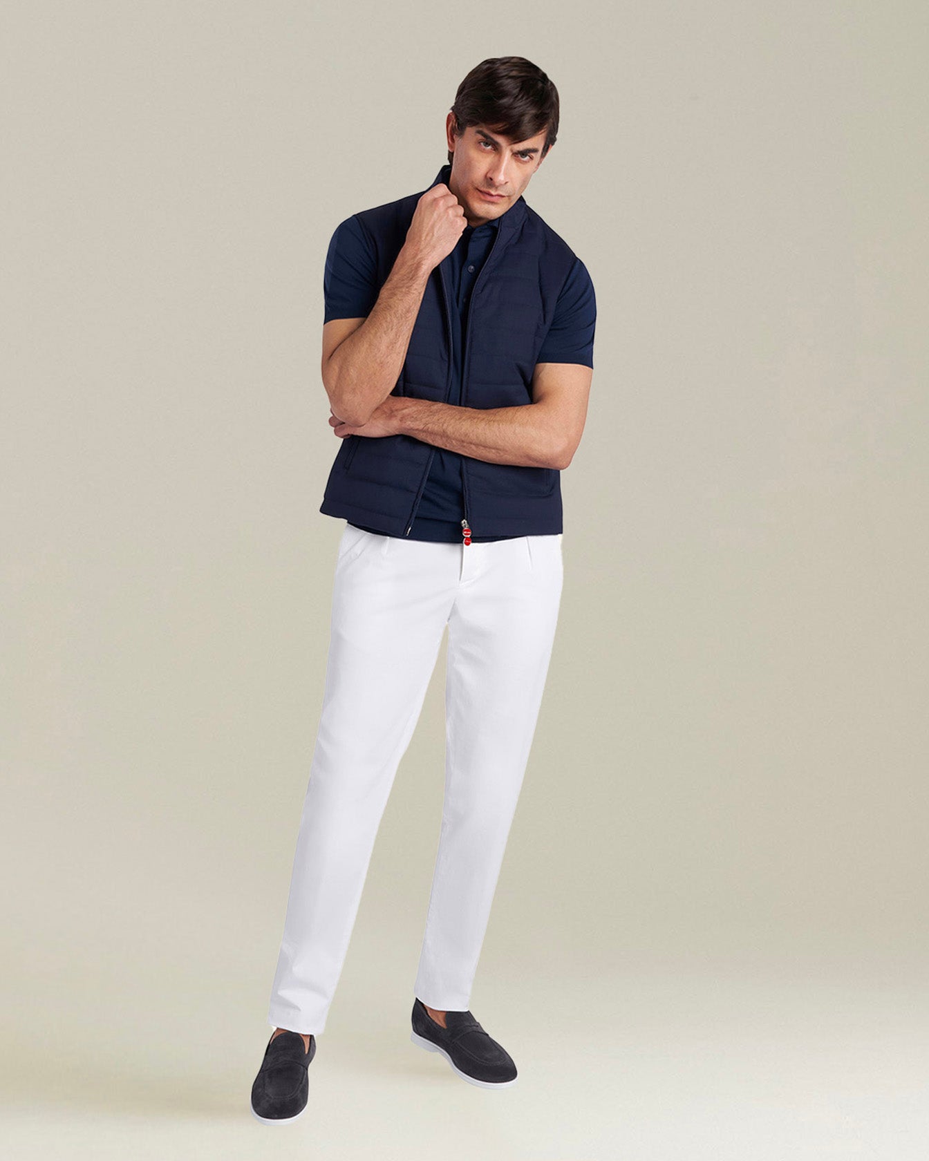 SLEVELESS BLOUSON VIRGIN WOOL