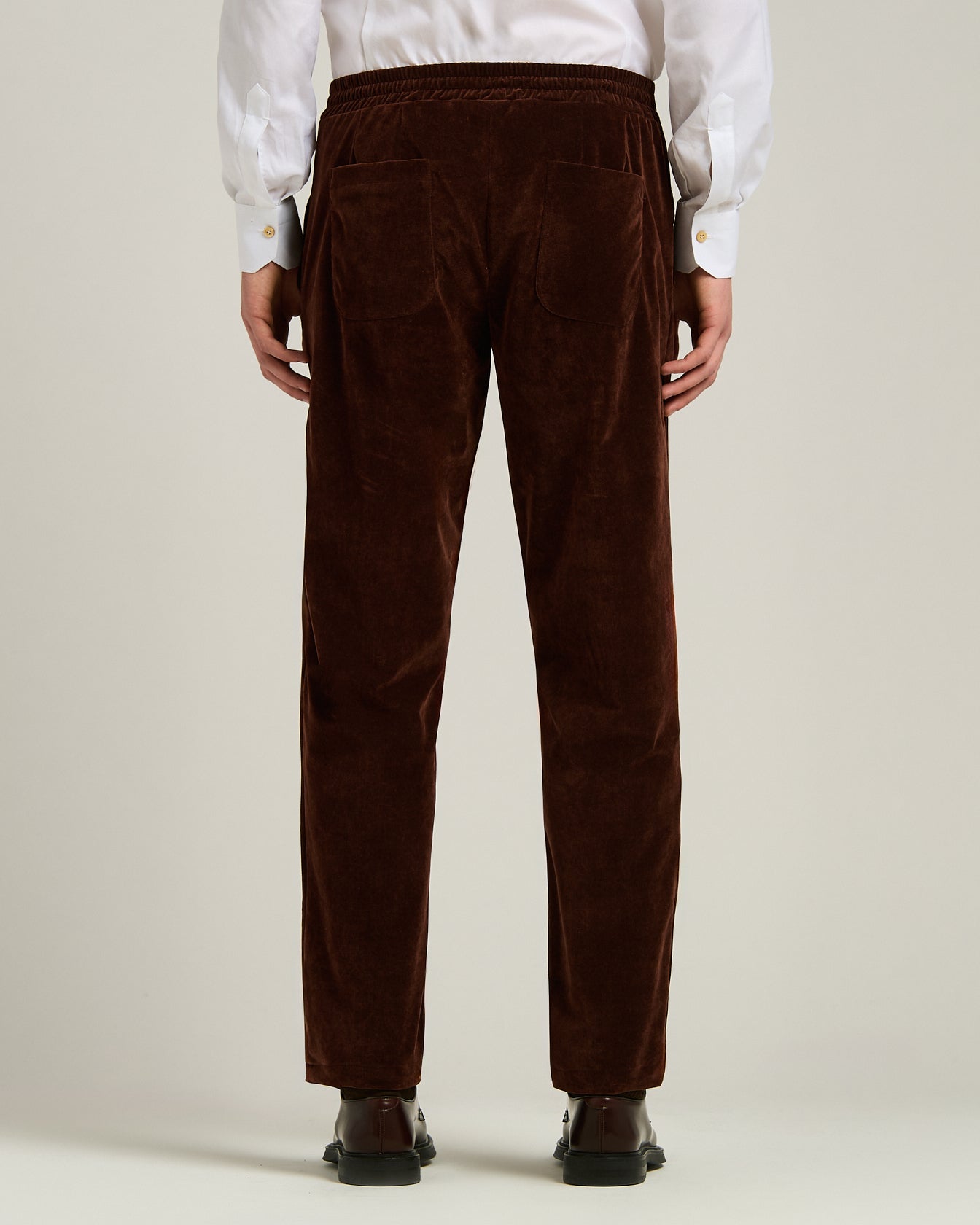 DARK BROWN CORDUROY TROUSERS
