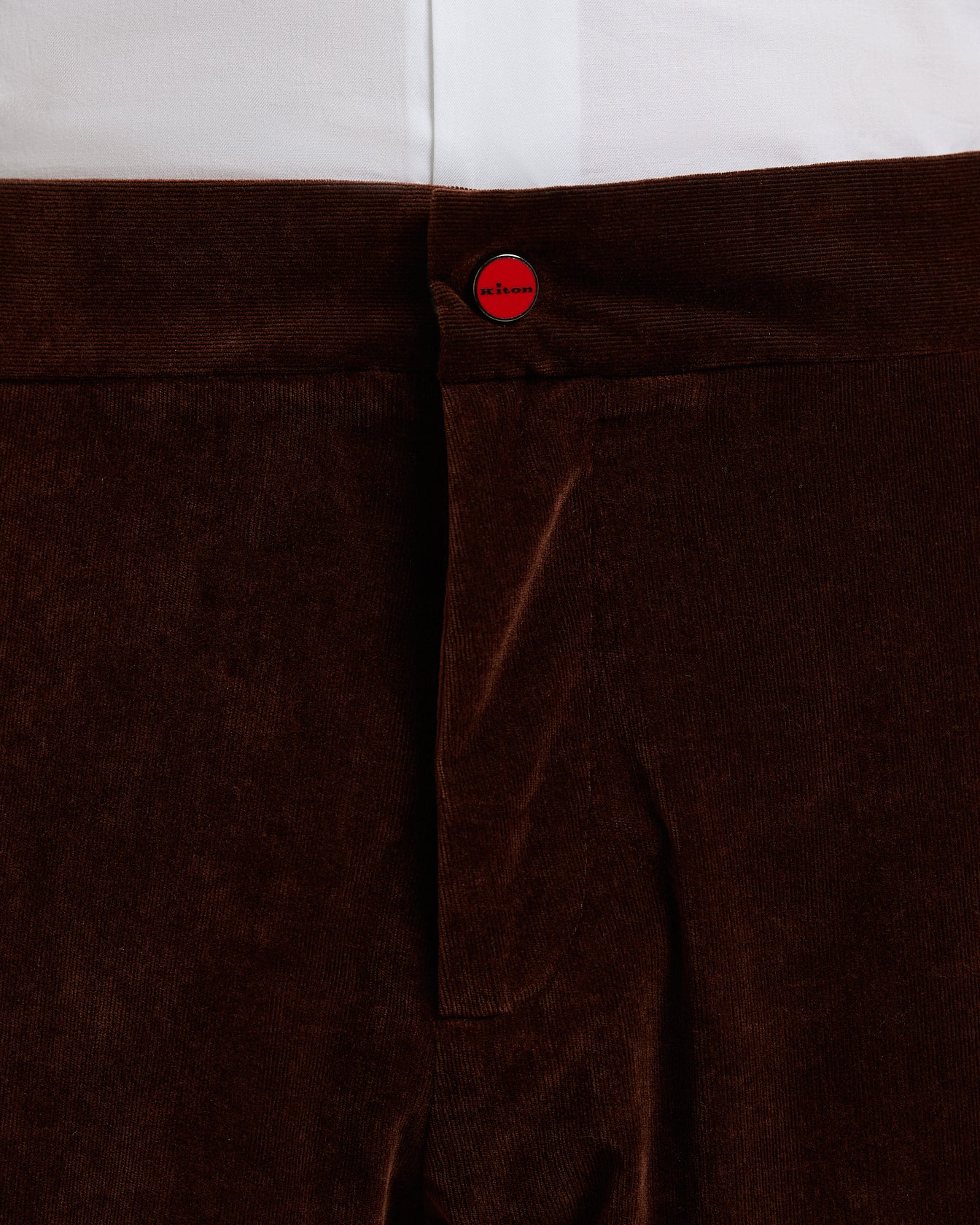 DARK BROWN CORDUROY TROUSERS