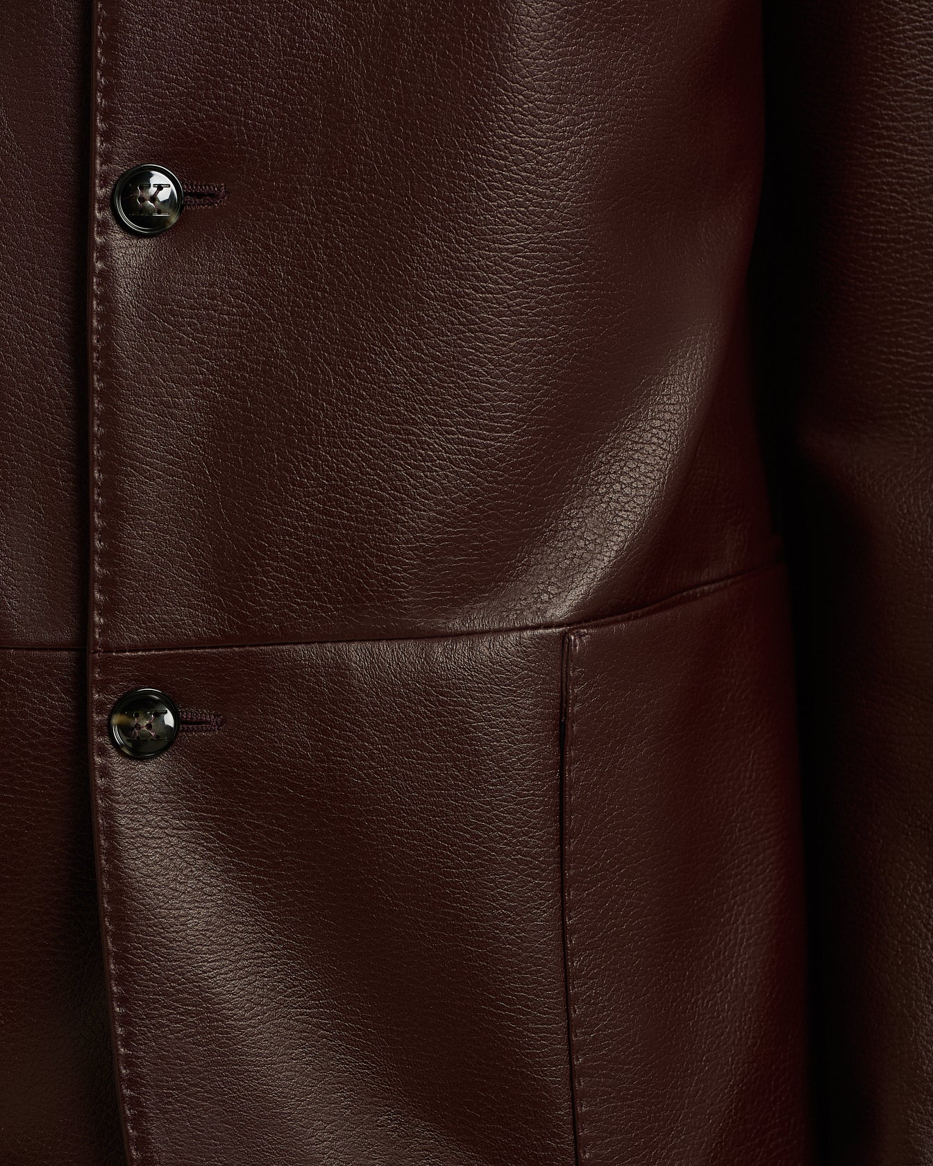 BORDEAUX LAMBSKIN JACKET WITH MANDARIN COLLAR